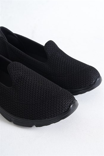 Siyah Kadın Spor Babet Yürüyüş Ayakkabısı ÇPÇ-0001